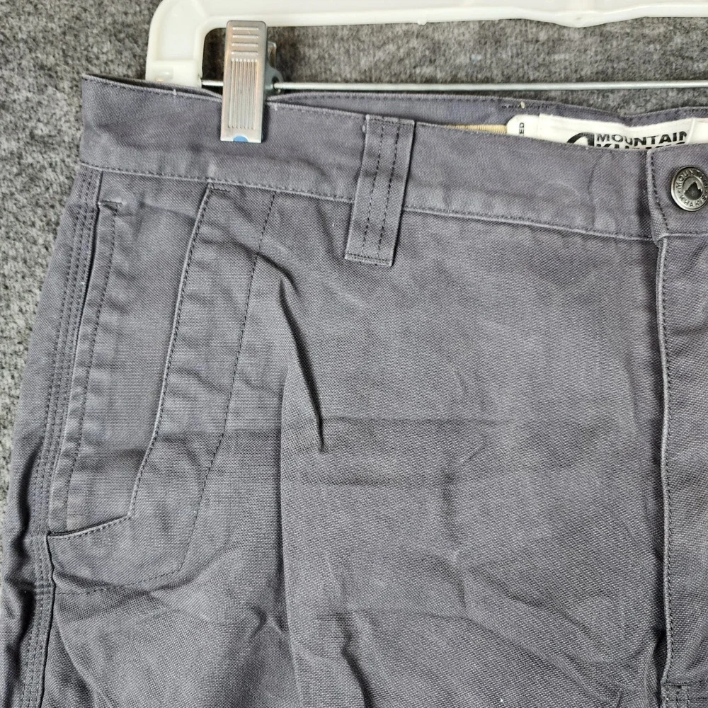 Mountain Khakis Pants Mens 36x32 Relaxed Fit Grey Canvas Outdoor EUC